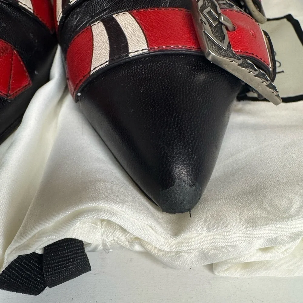 Gucci Kingsnake Dionysus Leather Multicolor Boots Size 38.